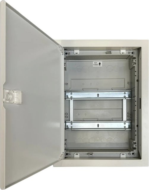 Alphatec Aufputzkleinverteiler 2-reihig aus Kunststoff in Weiß - Bild 1