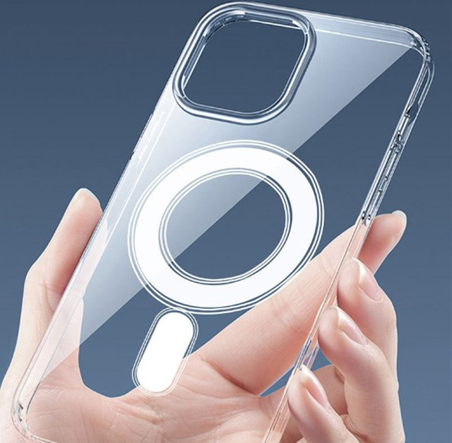 Panbon Magnetische Stoßfeste Schutzhülle für iPhone 11 bis iPhone 16 Pro Max, Matt und Transparent, Kompatibel mit MagSafe Wireless Charging - Bild 1