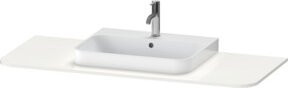 Duravit Waschtisch-Konsole Happy D.2 Plus in Weiß mit einem Ausschnitt, B/T: 130 x 55 cm - Bild 1