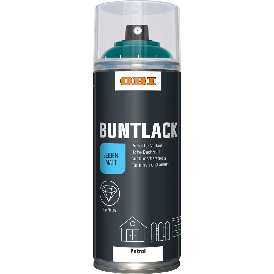 OBI Buntlack Spray Petrol Seidenmatt 400 ml - Bild 2