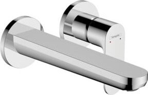 Hansgrohe Fertigmontageset Rebris S UP-EHM Waschbeckenarmatur für Wandmontage mit Auslauf 200 mm in Chrom - Bild 1