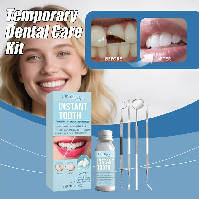 Oralhoe Zahnreparatur-Kleber-Set, temporäre Zahnreparatur - Bild 1