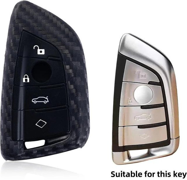 Autoschlüsseltui in Schwarz für BMW Modelle wie F20 F30 F31 F34 F32 F36 G20 G30 F10 F11 F07 G11 X1 X3 F25 X4 F26 X5 F15 X6 F16 X7 I3 M3 M4 M6 - Bild 1