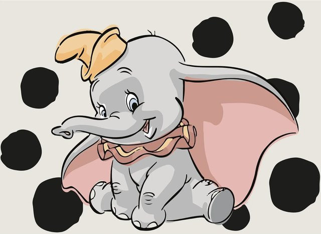 Komar Wandbild Dumbo Landscape Paper Poster Multicolor Breite: 70 cm, Höhe: 50 cm - Bild 1
