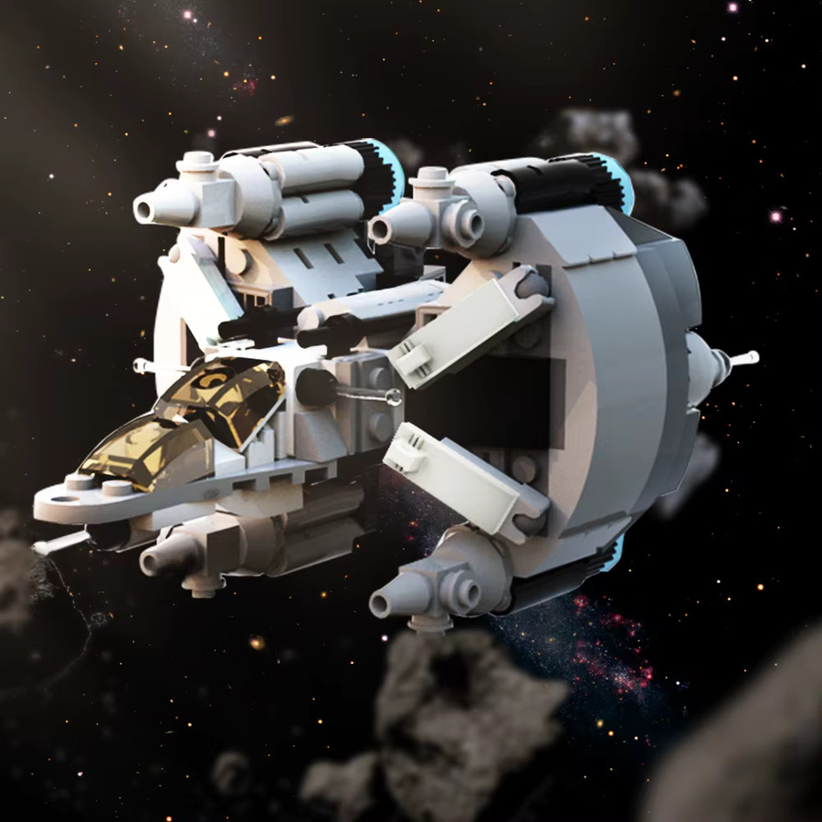 Gobricks The Last Starfighter MOC Microscale Gunstar, Fighter Schiff Modell Bricks - Bild 3
