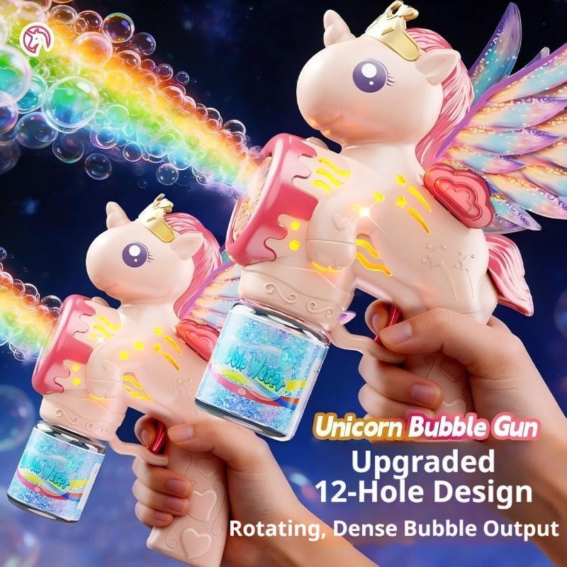 Linyi toy Einhorn Pferd Blase Pistole elektrisch bunt - Bild 1