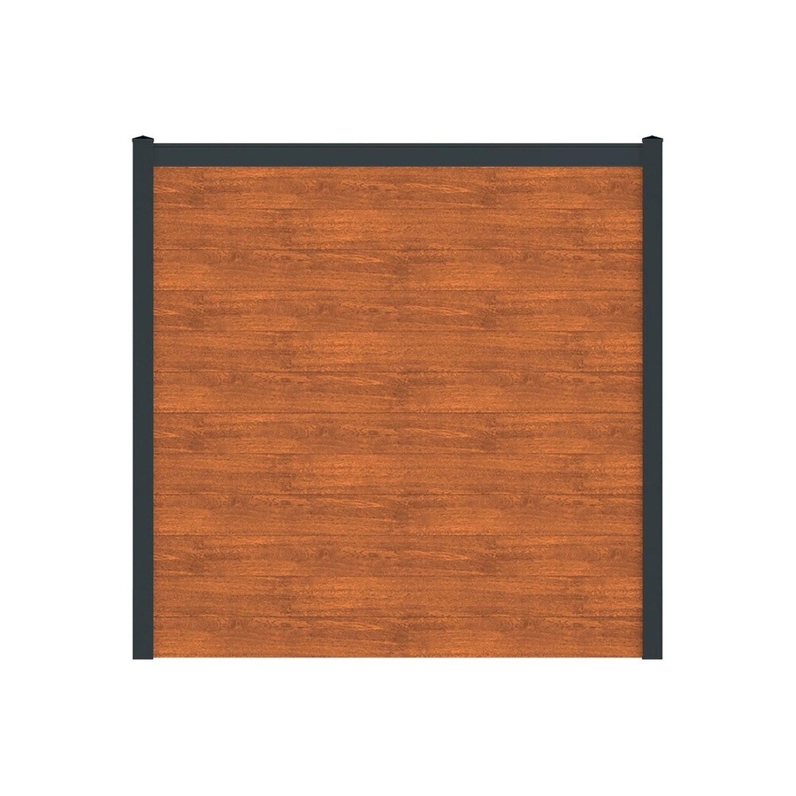 Vidual Sichtschutzzaun Snap 140 Aluminium blickdicht foliert braun Höhe: 175 cm, Breite: 26,60 m - Bild 2