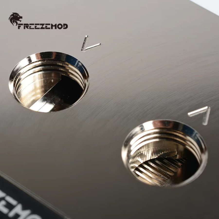 FREEZEMOD CPU-Wasserblock für Intel LGA 115X 20XX mit Kupferprozessor Kühlkörper und RGB Regenbogen Beleuchtung in Silber/Multicolor - Bild 2