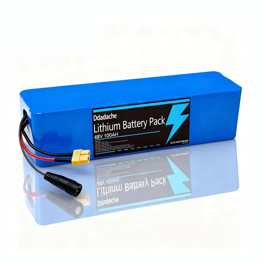 Ddadache Lithium-Ionen-Akkupack 48V 100Ah 100000mAh 1000W in Blau mit BMS und 54,6V Ladegerät - Bild 3