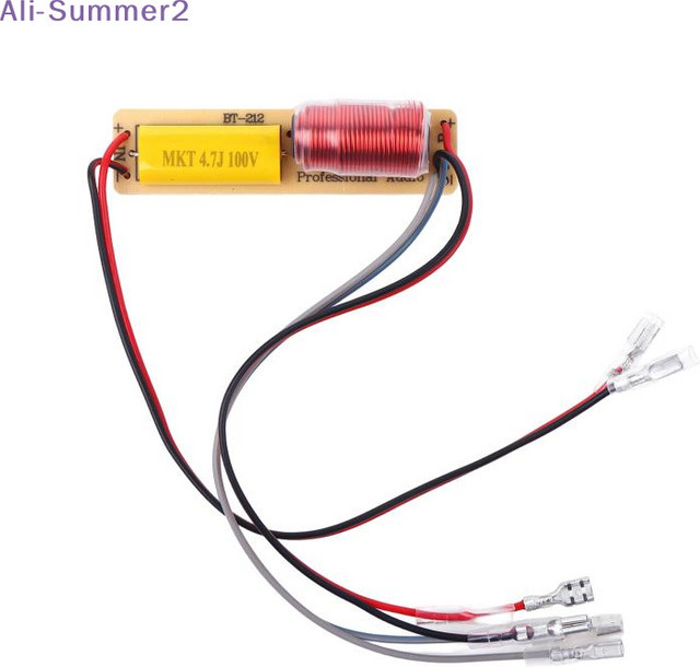 Summer2 Hochleistungs 80W 2-Wege-Frequenzweiche mit Kabel für Fahrzeug-Audiosysteme, 4-8 Ohm Impedanz - Bild 1