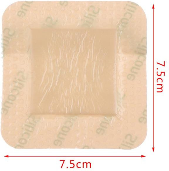 A Grapes Hydrokolloid-Klebeverband, Wundverband, 7,5×7,5 cm, beige - Bild 1
