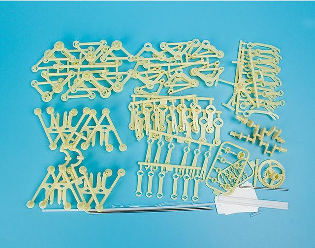 Yiran Roboter Windenergie-betriebenes Mechanisches Puzzle Lernspielzeug ab 3 Jahren - Bild 1