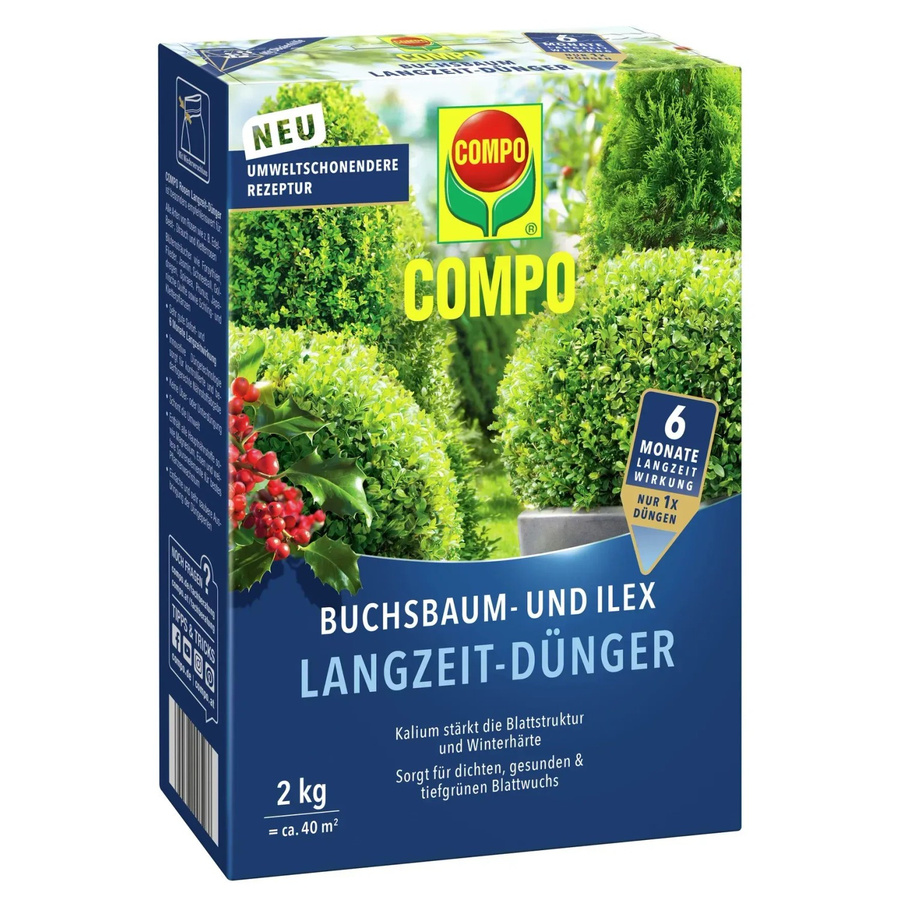 Compo Buchsbaum- und Ilex Langzeit-Dünger, 2 kg - Bild 2