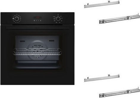 Neff Backofen mit Dampfunterstützung und Pyrolyse in Schwarz, 71 l - Bild 1