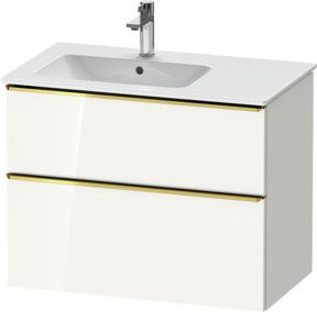 Duravit Waschtischunterschrank D-Neo Wandhängend in Weiß Hochglanz, B/T/H: 81 x 46,2 x 62,5 cm - Bild 1