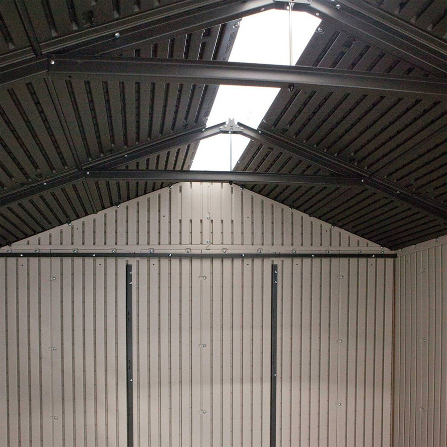 Lifetime Kunststoff-Gerätehaus Phoenix in Lichtgrau mit Doppeltür und Anti-Rutsch-Boden, B: 214 cm, H: 227 cm, T: 285 cm - Bild 2