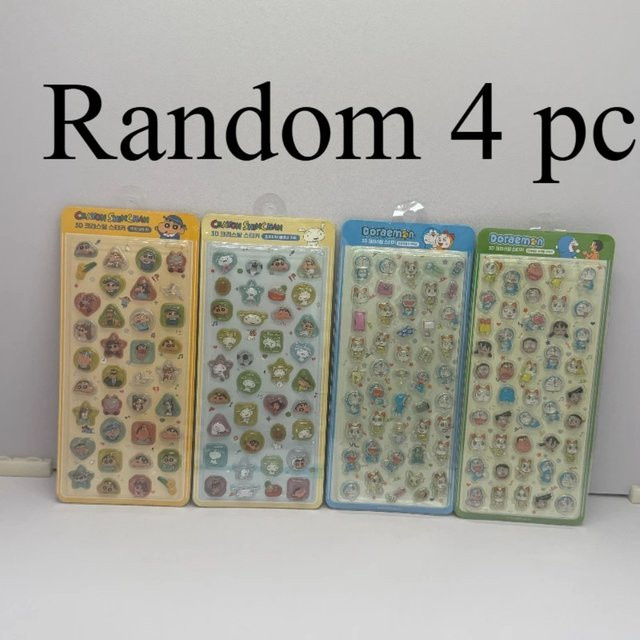 52TOYS Doraemon 3D Relief Kristall-Aufkleber in Multicolour für DIY-Dekoration von Tagebüchern und Handyhüllen - Bild 1