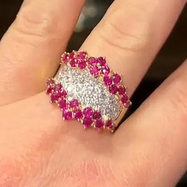 Huitan Damenring, Gold, Zirkonia - Bild 1