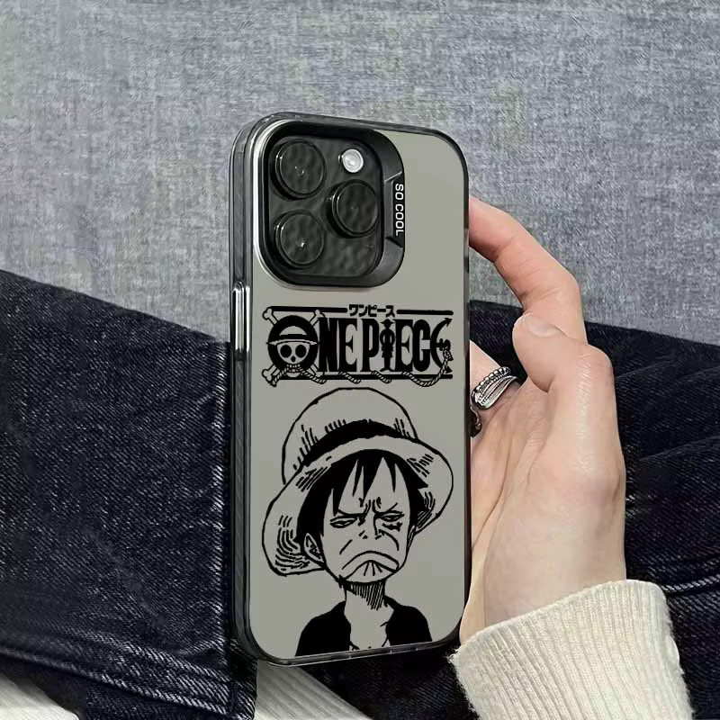 Bunte Silikon Handyhülle One Piece Strohhut-Gang für Apple iPhone 17 16 15 14 13 12 Pro Max Plus mini - Bild 2