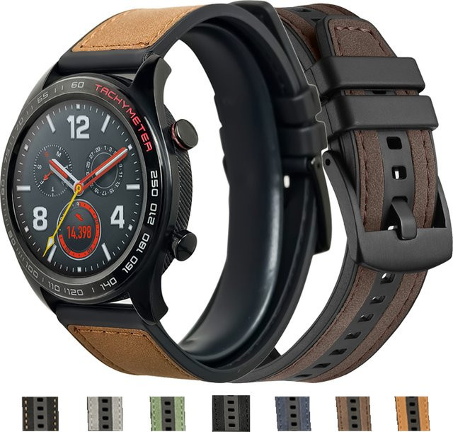 FancyWrist Uhrenarmband Leder, 22 mm, Schwarz, Unisex - Bild 1