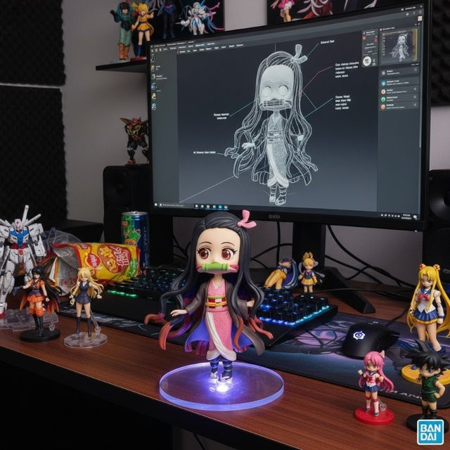Bandai Ghost Slayer Minifiguren, Einzelfigur, Kunststoff, Bunt / Mehrfarbig - Bild 1