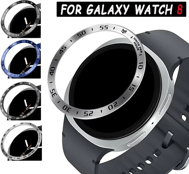 FancyWrist Metall Schutzring für Samsung Galaxy Watch 8 40 mm 44 mm und Watch8 Classic 46 mm in Silber - Bild 1