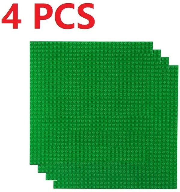 Linyi toy car Grundplatten, 4-teiliges Set, Kunststoff, Grün, ab 6 Jahren - Bild 1