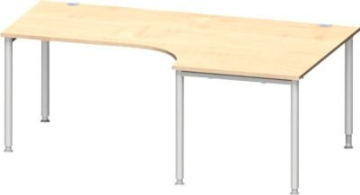 Schäfer Shop Genius Winkelschreibtisch MODENA FLEX 90 Grad Ahorn, Breite: 200 cm, Ansatz rechts - Bild 1