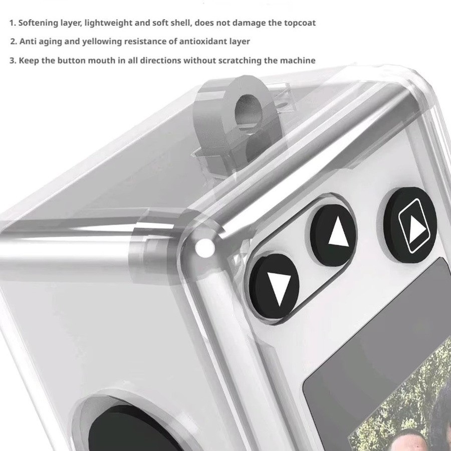 Kodak Charmera Mini Kamera Schutzset 2-in-1 mit transparenter TPU-Schutzhülle und Displayschutzfolie - Bild 3