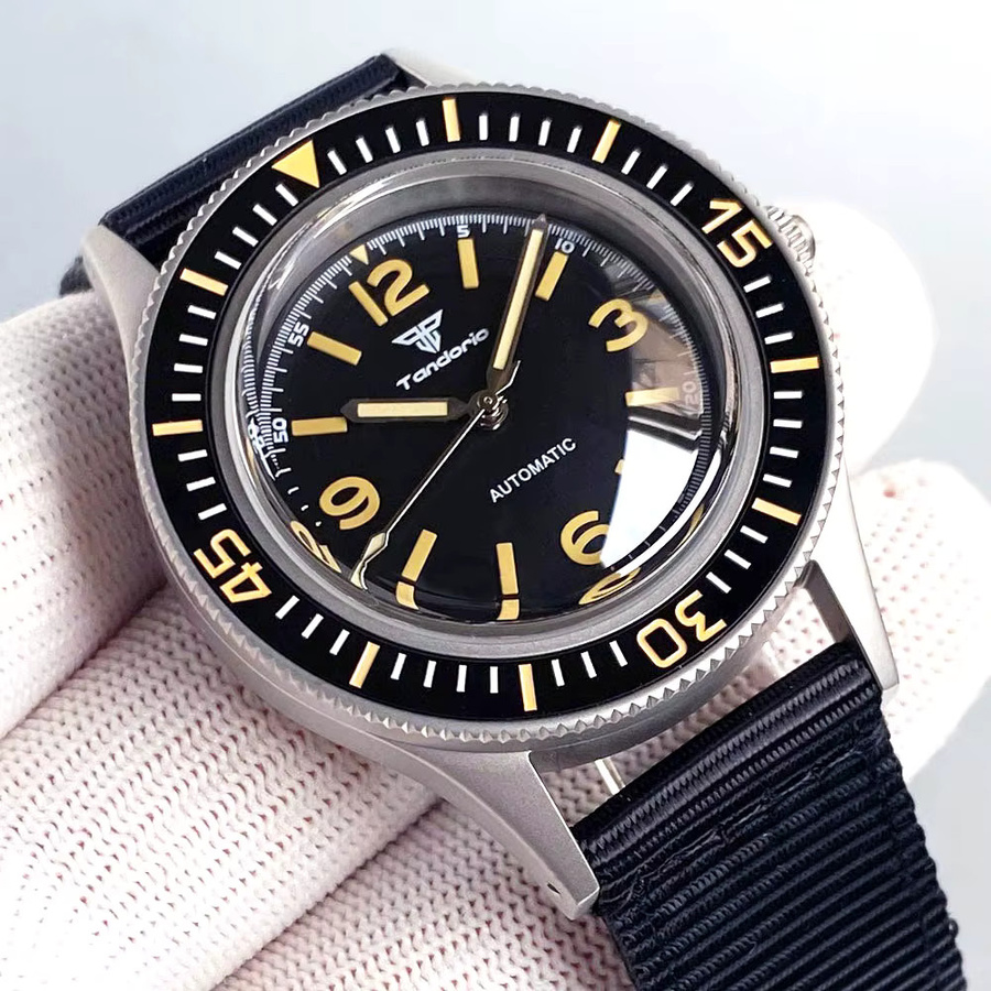 Tandorio Taucheruhr, Automatik, Edelstahl, 40 mm, Grün, Herren - Bild 2