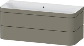 Duravit Möbelwaschtisch-Unterschrank Happy D.2 Plus in Steingrau s-matt mit 2 Schubladen, Breite: 117,5 cm, Tiefe: 49 cm, Höhe: 48 cm - Bild 1