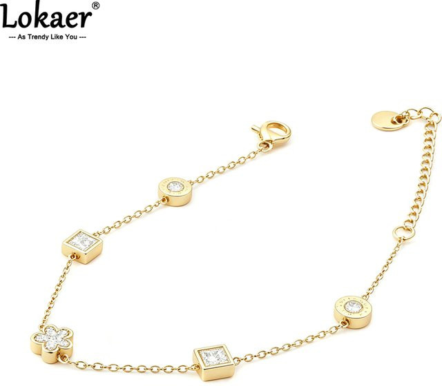 Lokaer Armband Edelstahl, Zirkonia, Damen - Bild 1