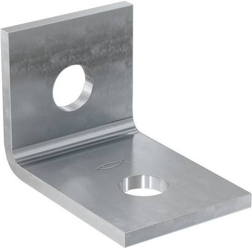 Fischer FAF 2 gvz Montagewinkel aus verzinktem Stahl, Farbe: Silber, 25 Stück - Bild 1
