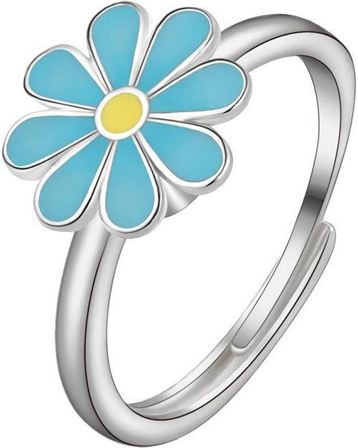 Ring Gänseblümchen, Kupfer, blue, Damen - Bild 1