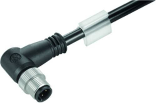 Weidmüller Sensor-Aktor-Datensteckverbinder M12 Stecker gewinkelt schwarz - Bild 1