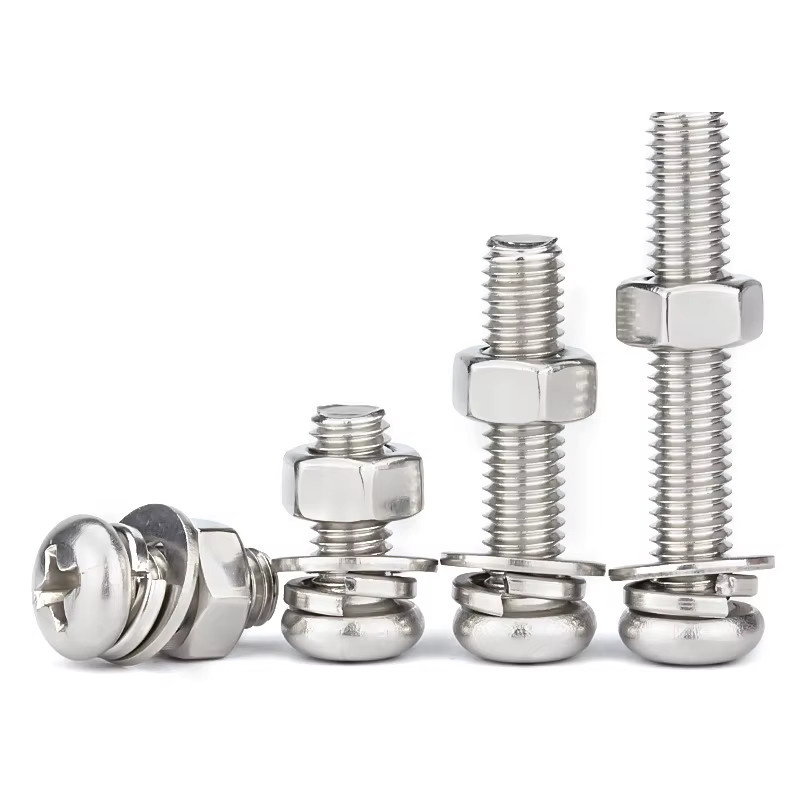 Edelstahl Schrauben- und Muttersatz aus SS304 in Silber, metrisches M2-M6 Hardware-Set für Heimwerker und Reparaturen - Bild 2