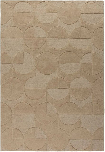 Flair Rugs Wollteppich Gigi in Beige, Modernes Geometrisches Design, B x T: 160 x 230 cm - Bild 1