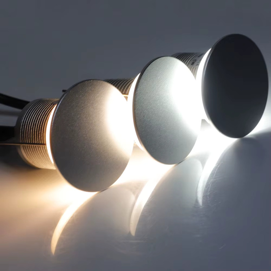 LUCERNA LED Einbauleuchte in Silber für Treppenhaus und Garten, IP67 wasserdicht, Warmweiß, 1W - Bild 3