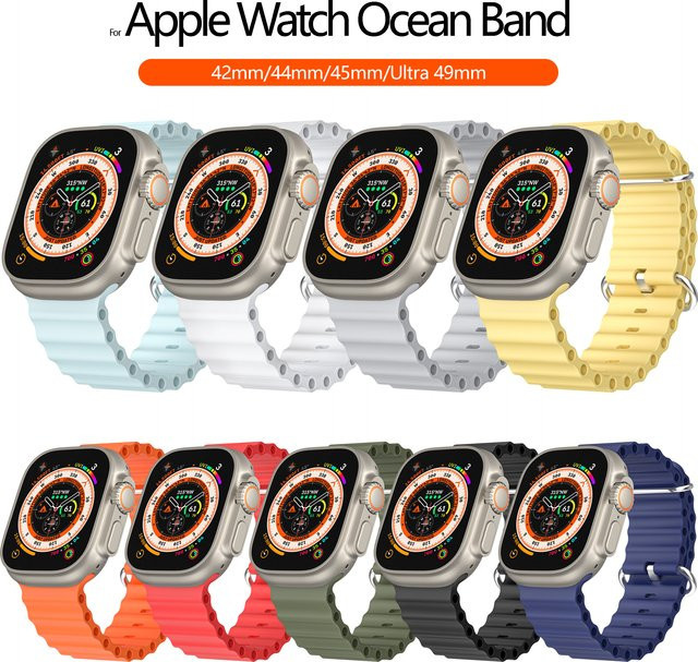 Uhrenarmband Silikon, Orange, Unisex - Bild 1