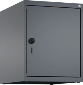 C+P Aufsatzschrank 7016/7016 aus Stahl mit Sicherheits-Drehriegel und 1 Abteil in Anthrazit und Grau, B/T/H: 50 x 40 x 50 cm - Bild 1