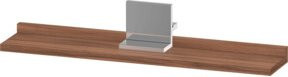 Duravit Spiegel-Ablage Sivida in Nussbaum Natur mit Chrom-Details, B/T/H: 65 x 65 x 3,6 cm - Bild 1
