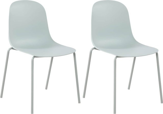 CLP 2er Set Hardin Gartenstühle, stapelbare und wetterfeste Outdoor-Stühle für Balkon, Terrasse und Esszimmer - Bild 1
