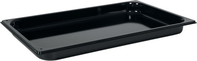 Schneider Backblech GN 1/1 aus Emaille, schwarz, rechteckig, B/T/H: 32,5 x 53 x 4 cm - Bild 1