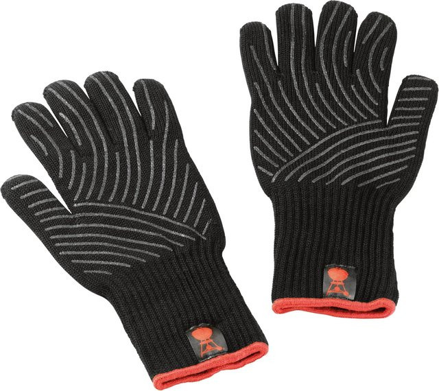 Weber Grillhandschuhe mit Silikon-Griffflächen in Schwarz, Set aus zwei Handschuhen, Größe L/XL - Bild 1