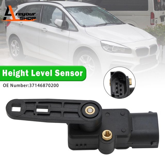 Areyourshop Höhenstandsensor 37146870200 in Schwarz für BMW 2er X5 X6 F45 F15 F85 F16 - Bild 1