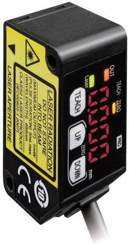 Panasonic HG-C1200-P Laser-Distanz-Sensor, Schwarz, B/T/H: 44 x 20 x 25 mm, 24 V/DC, Reichweite max. 200 mm - Bild 1