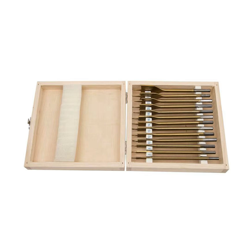 Binoax 13-teiliges Spatenbohrer-Set aus Kohlenstoffstahl mit Titanbeschichtung in Gold, Lochschneider für die Holzbearbeitung, 6–35 mm - Bild 2