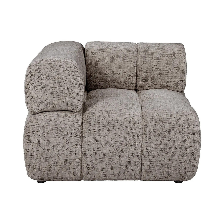 Vente-unique Sessel Facivil mit gerader Rückenlehne in Taupe meliert, Breite: 94 cm, Tiefe: 70 cm, Höhe: 70 cm - Bild 2