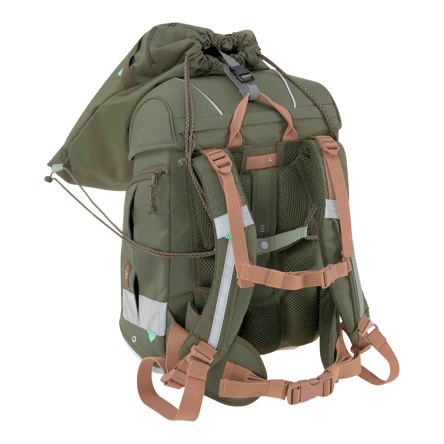 Lässig Schulranzen-Set Boxy Unique 7-teilig in Beige Khaki Green - Bild 2