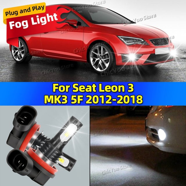 ChicYoo LED Auto Nebelglühbirnen für Seat Leon 3 MK3 5F, ultra helle H4 Lampe mit 20000LM, Plug and Play - Bild 1